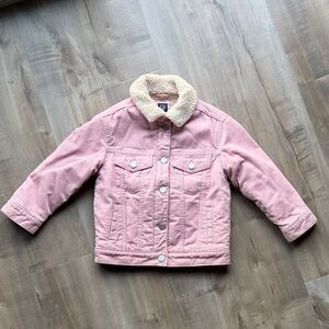 GAP Kids Pink Sherpa Jacket - 4T